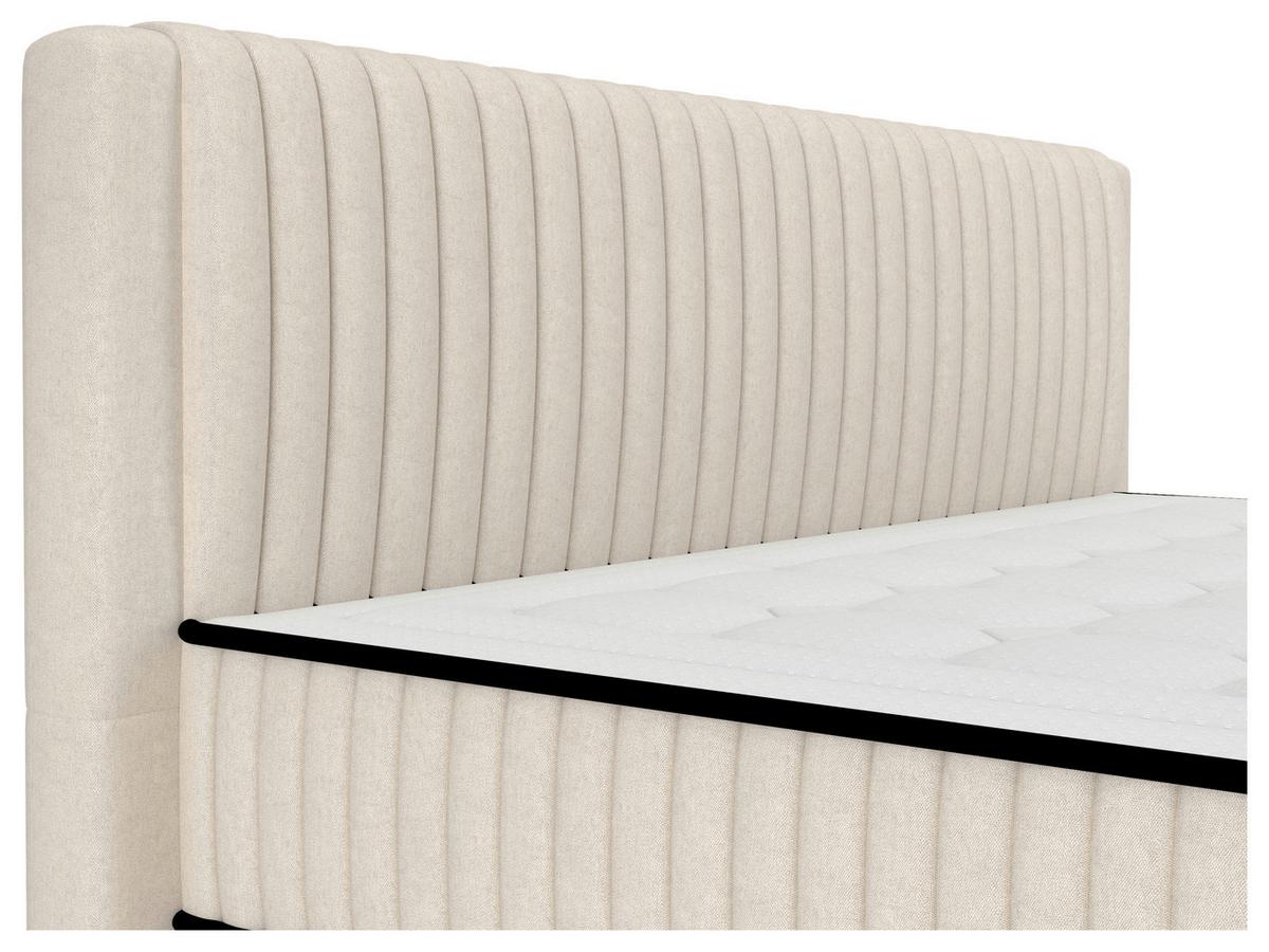 Bett Elena Creme ca. 180x200cm - Creme, KONVENTIONELL, Holz/Holzwerkstoff (180/200cm) - Sembella