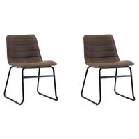 STUHL-SET MILAN - Taupe/Schwarz, KONVENTIONELL, Kunststoff/Textil (48/77/56cm) - MID.YOU