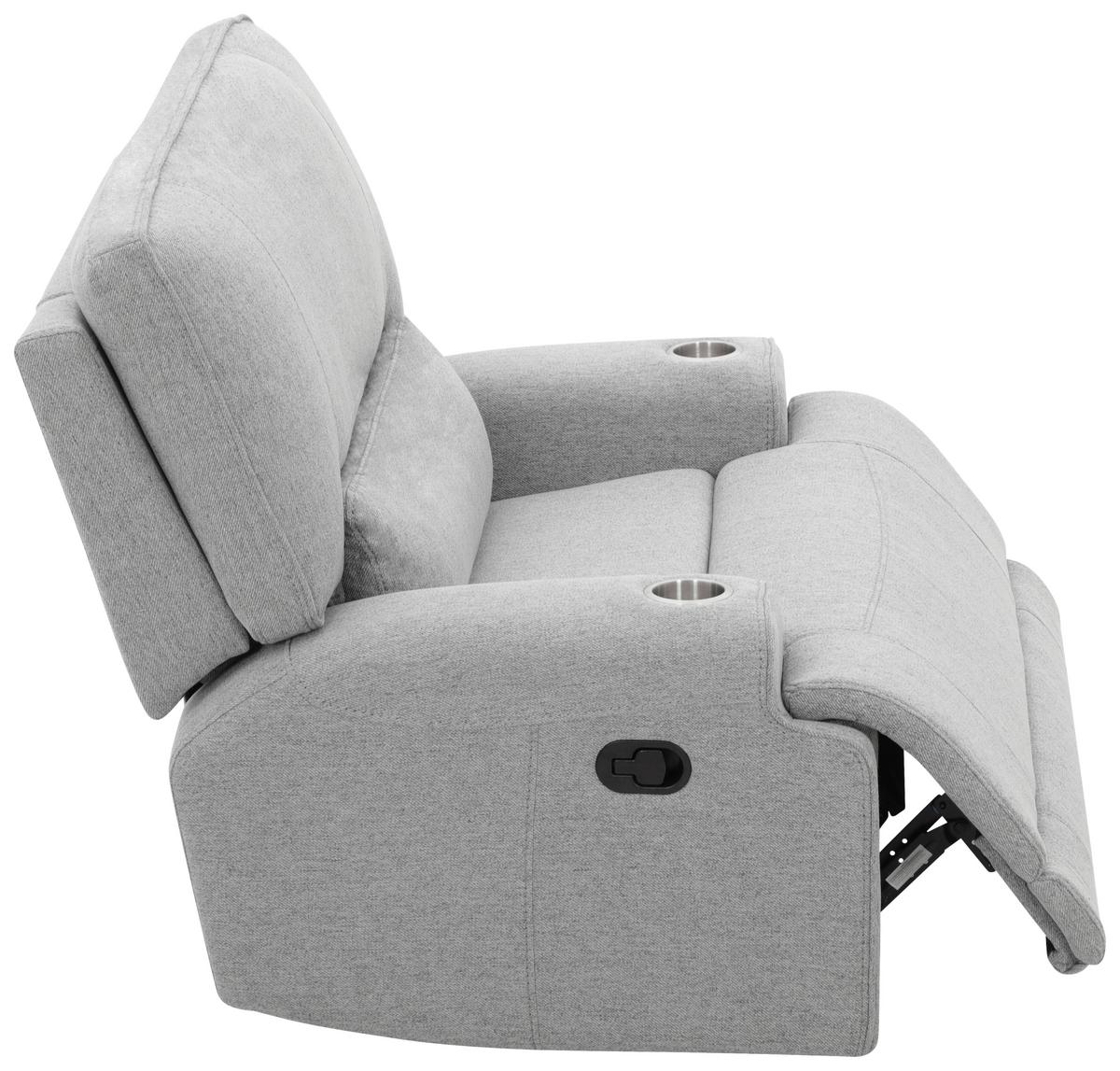 Počivalnik Texas, Svetlo Siva - črna/svetlo siva, Basics, kovina/umetna masa (122/106/102cm) - MID.YOU