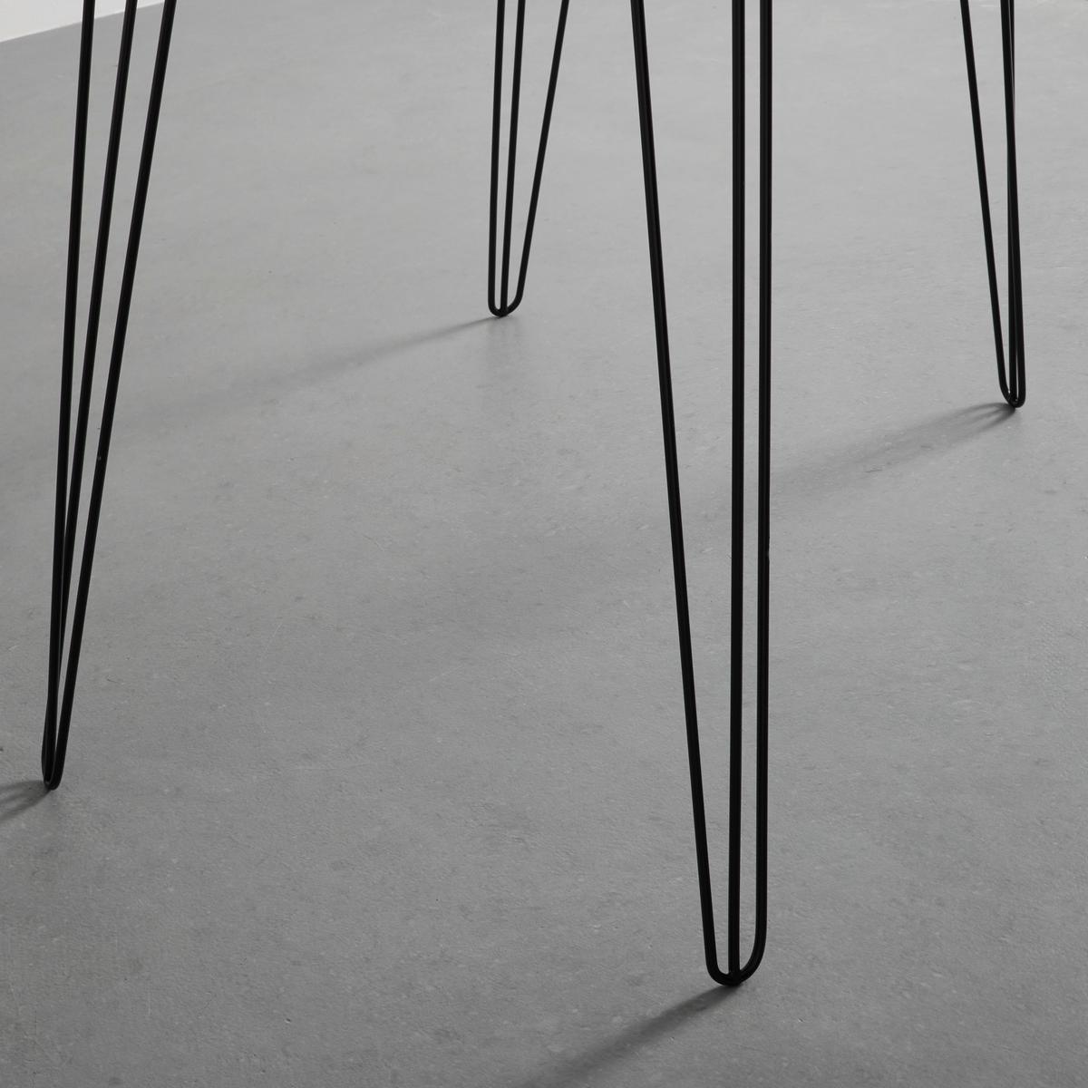BIURKO MARC - czarny/biały, Modern, metal/drewno (98/60/75cm) - Bessagi Home
