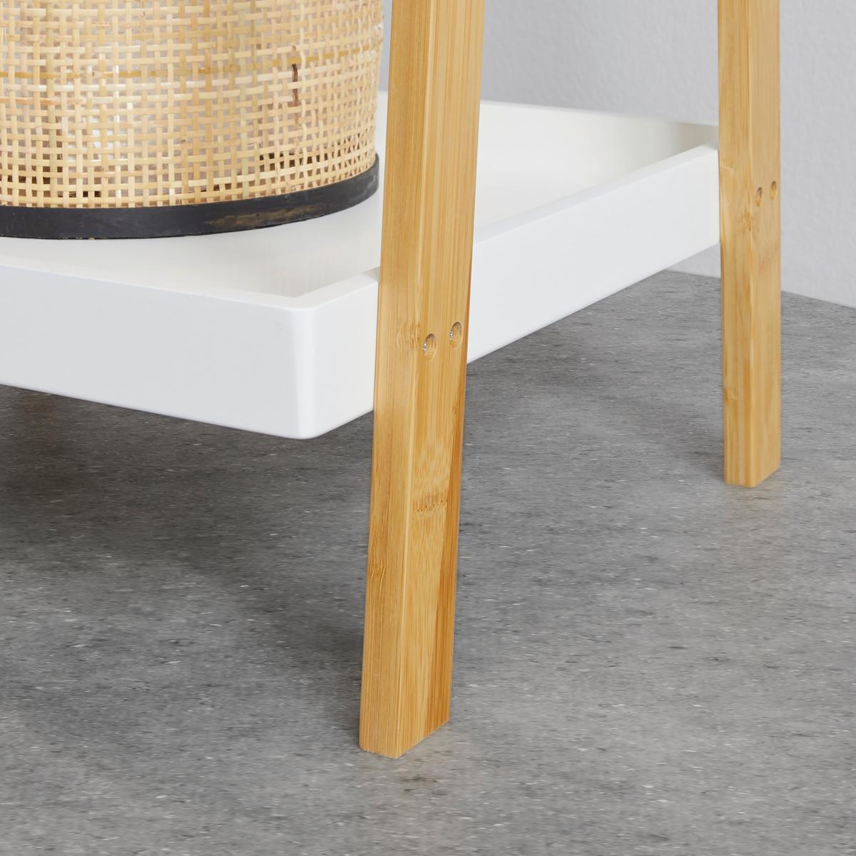 Regal Mirella Weiß/Naturfarben MDF - Naturfarben/Weiß, MODERN, Naturmaterialien/Holzwerkstoff (43/160/40cm) - Bessagi Home
