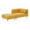 RECAMIERE FANNY - gul/naturfärgad, Modern, trä/textil (154/55/73cm) - Bessagi Home