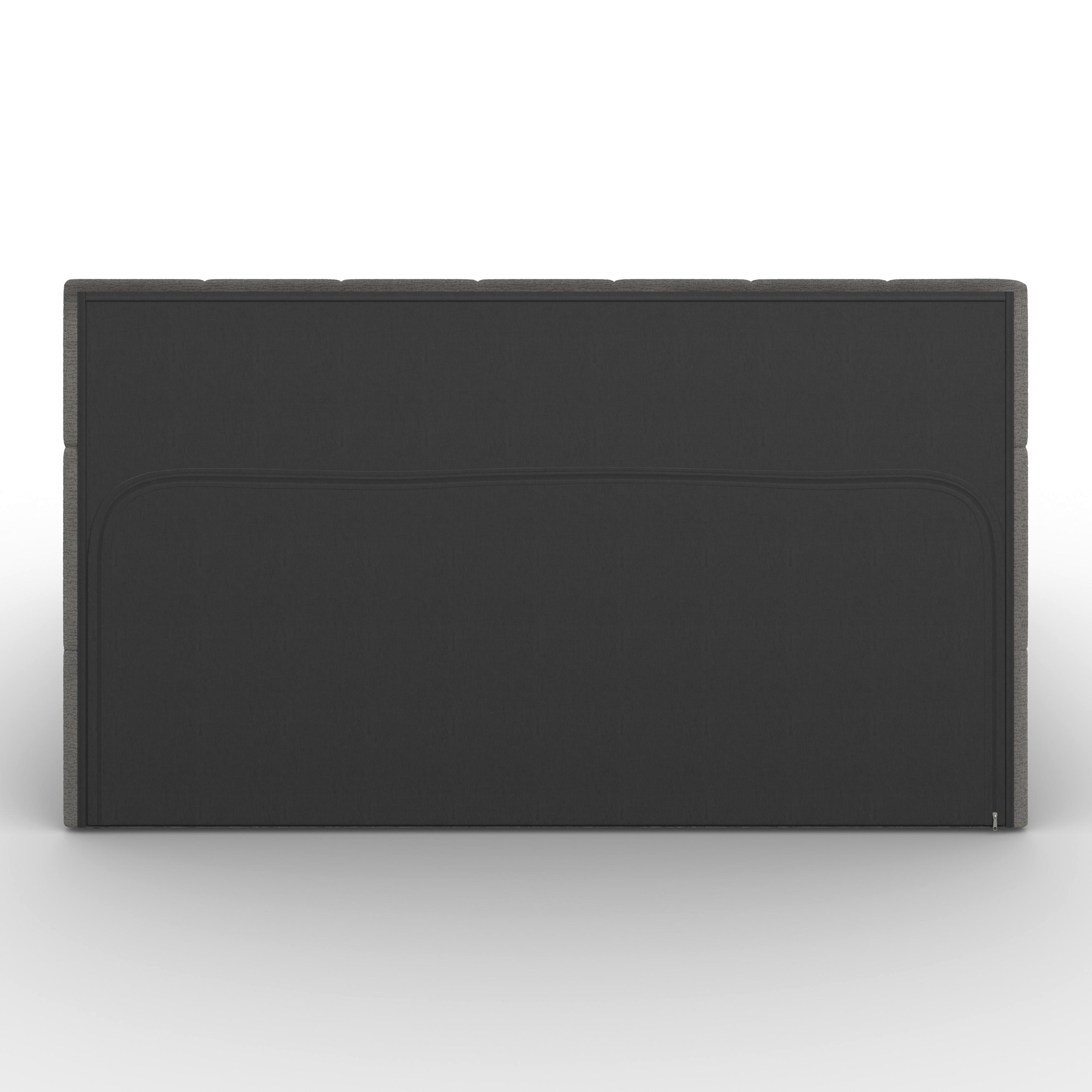 STOPPAD SÄNG KAIA - grå/svart, Modern, metall/trä (180/200cm) - Bessagi Home