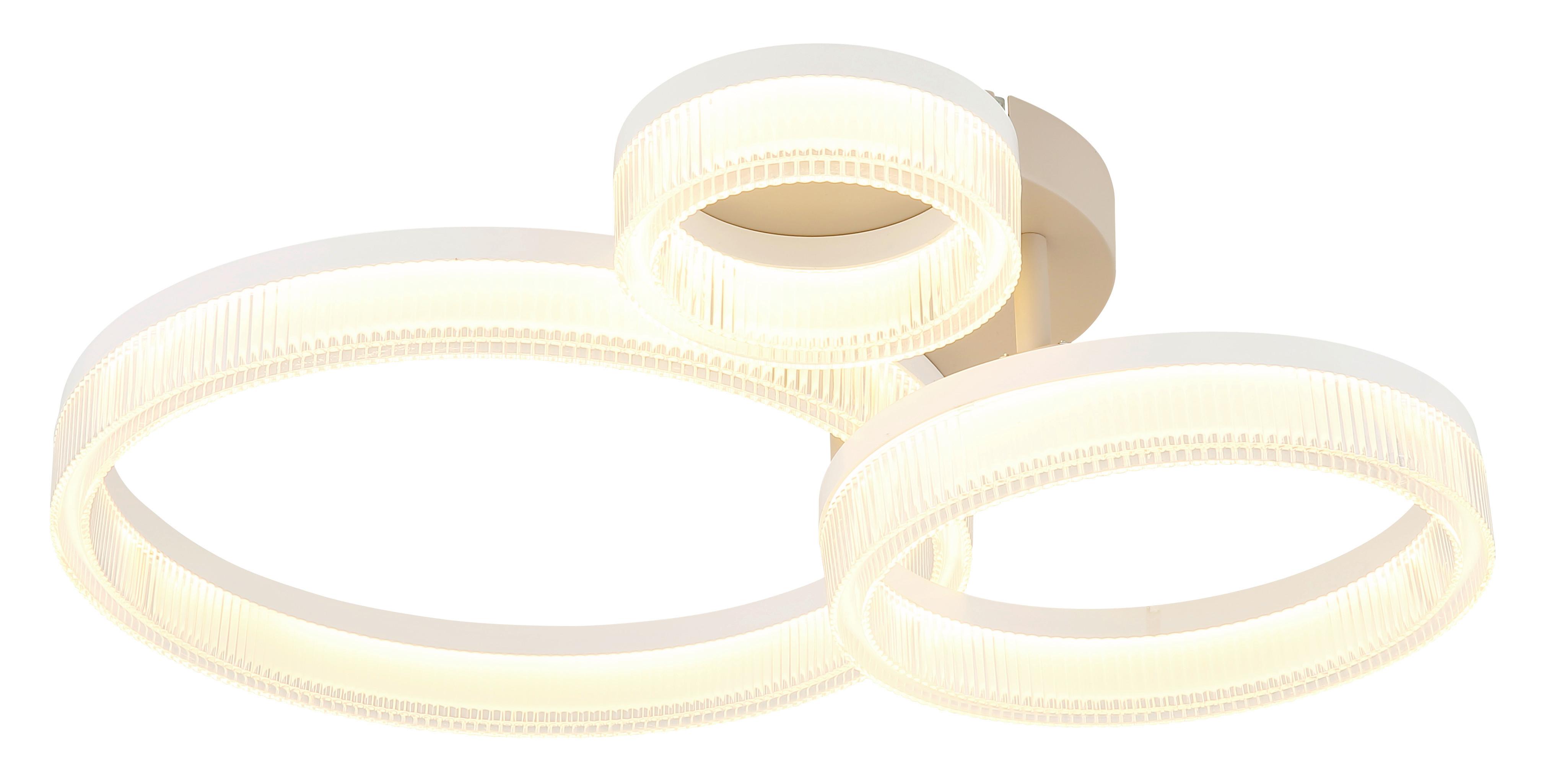 Plafonieră cu LED Zara - alb/nisipiu, plastic/metal (51/40,5/12,5cm)