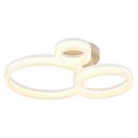 Plafonieră cu LED Zara - alb/nisipiu, plastic/metal (51/40,5/12,5cm)