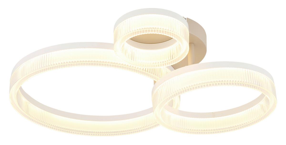 Plafonieră cu LED Zara - alb/nisipiu, plastic/metal (51/40,5/12,5cm)