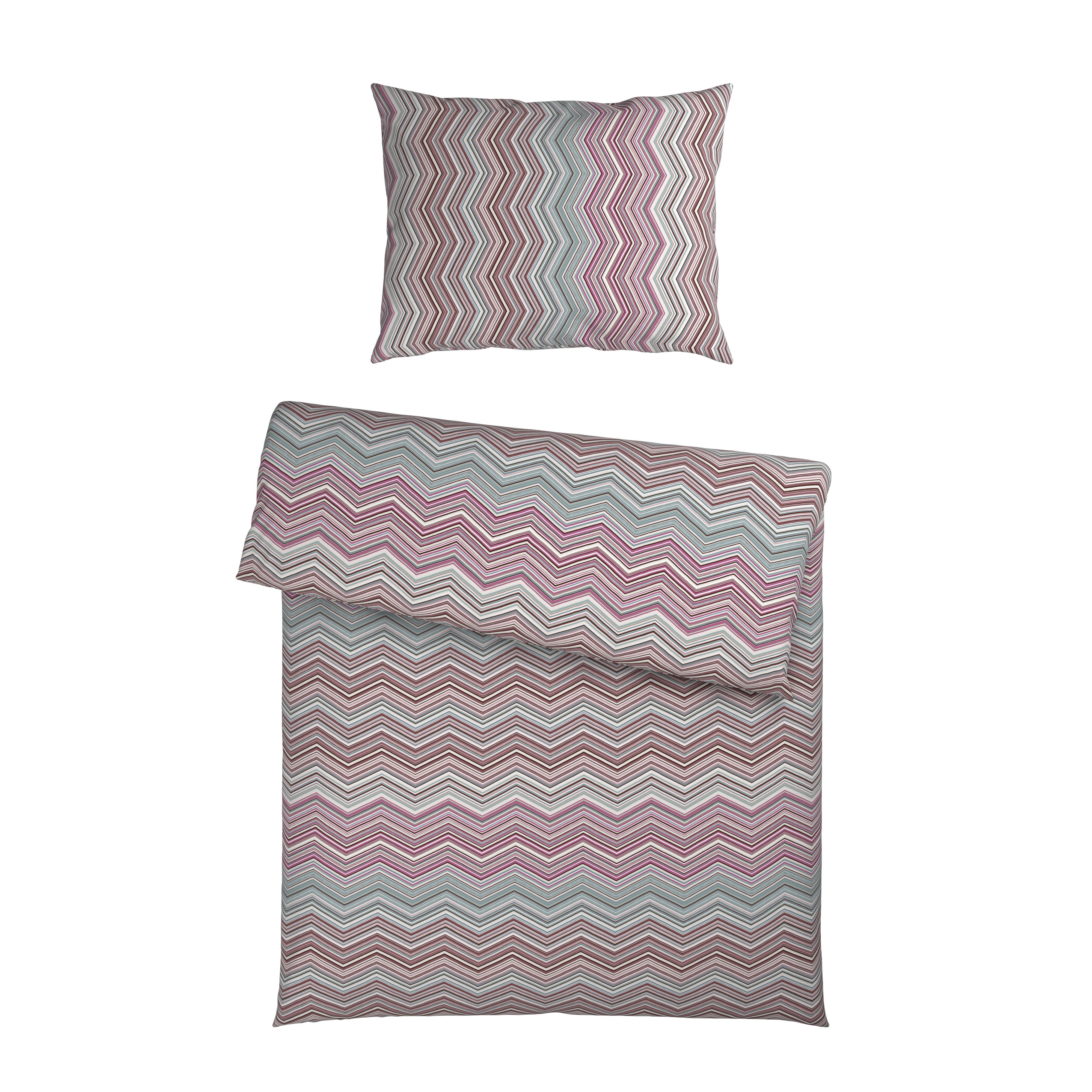 Bettwäsche ZickZack Mauve ca. 140x200cm - Mauve, KONVENTIONELL, Textil (140/200cm) - Mömax