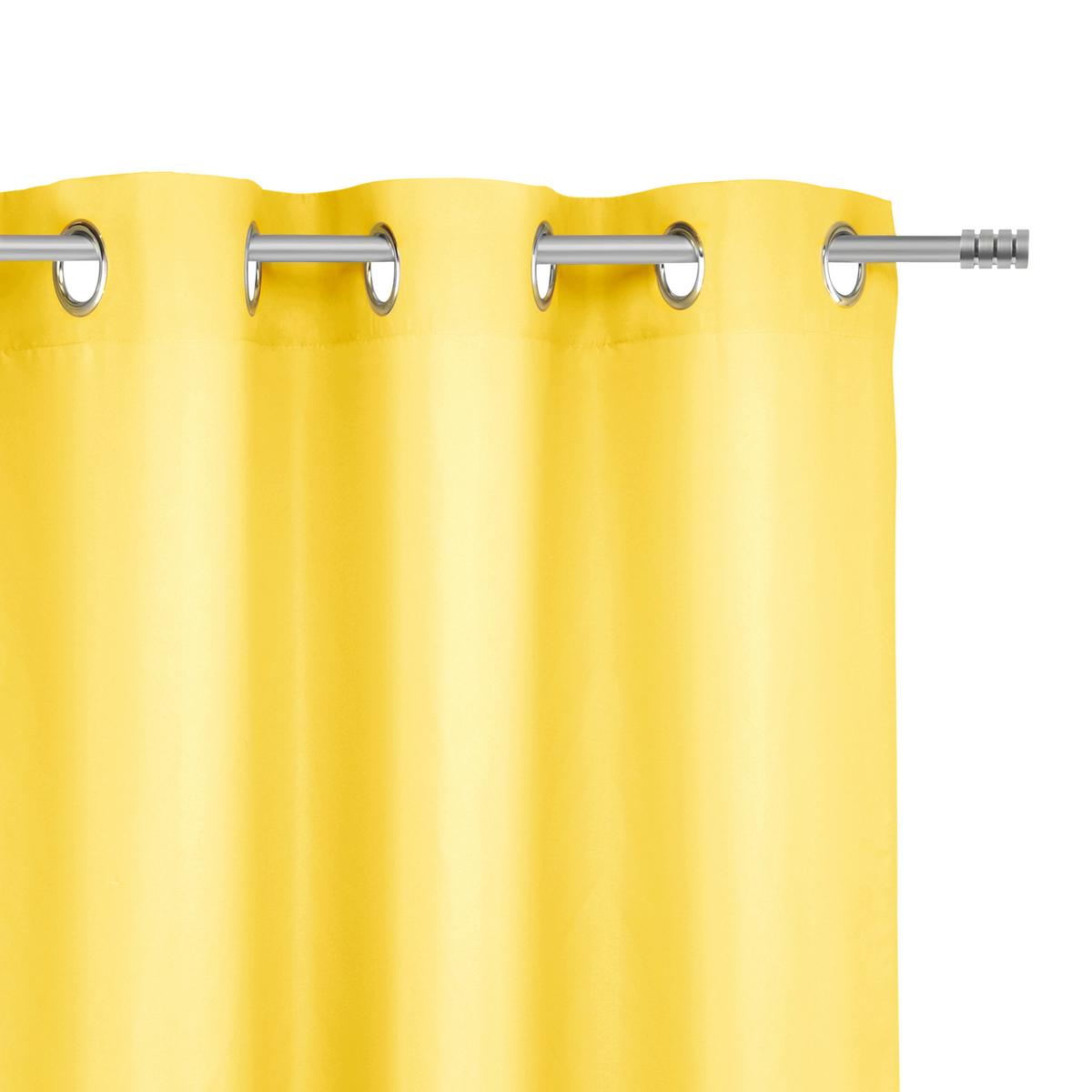 Ösenschal Abby in Gelb ca. 140x235cm - Gelb, Konventionell, Textil (140/235cm) - Modern Living