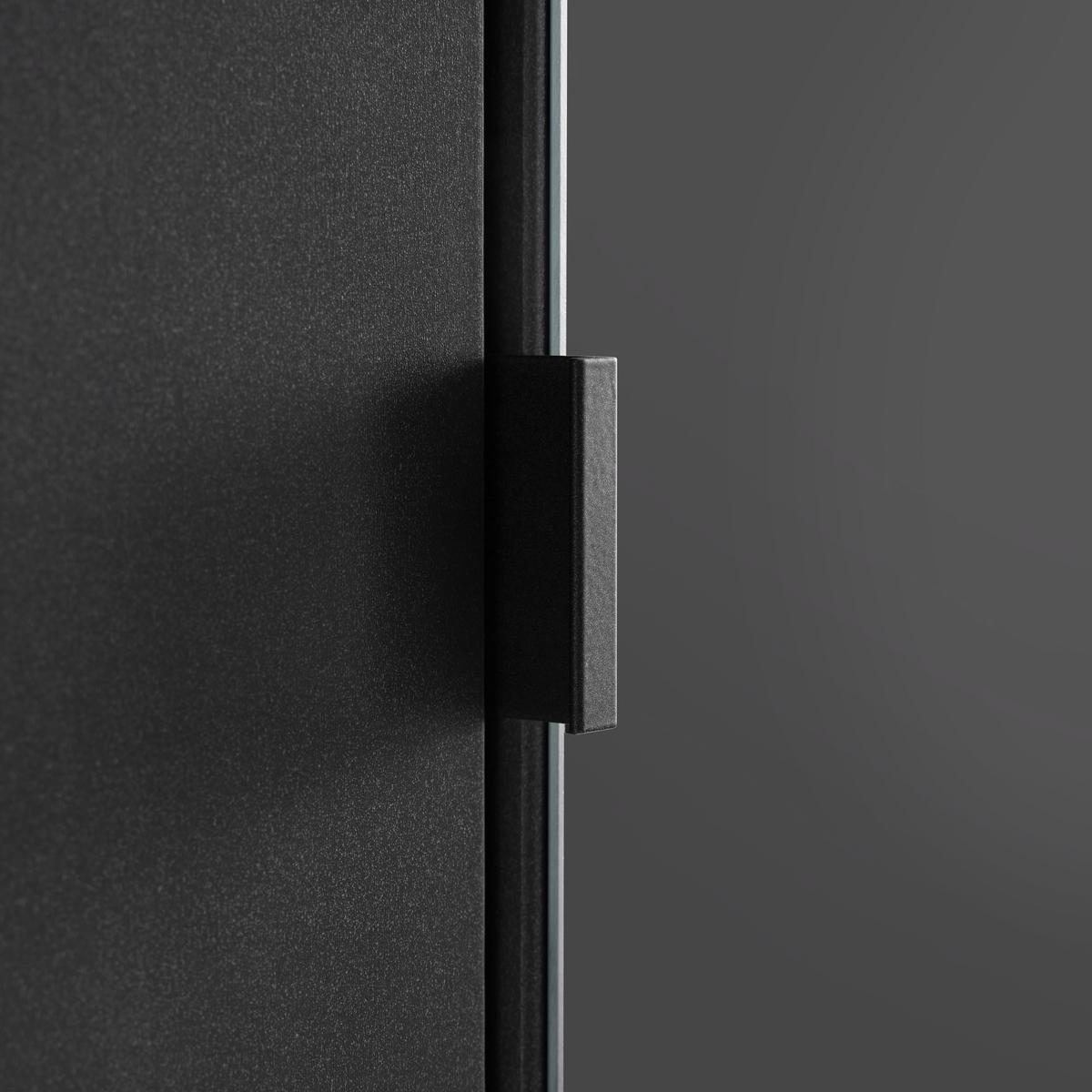Drehtürenschrank Avila Grau - Grau, Konventionell, Glas/Holzwerkstoff (181/194/53cm) - Mömax