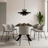 STOL MALEA - greige/svart, Modern, metall/trä (49/81/52cm) - Bessagi Home