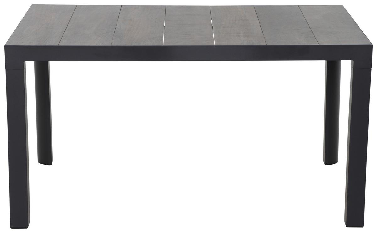Loungegarnitur 7-tlg Velia, Metall/Textil/Keramik - Anthrazit/Schwarz, KONVENTIONELL, Keramik/Textil - Siena Garden