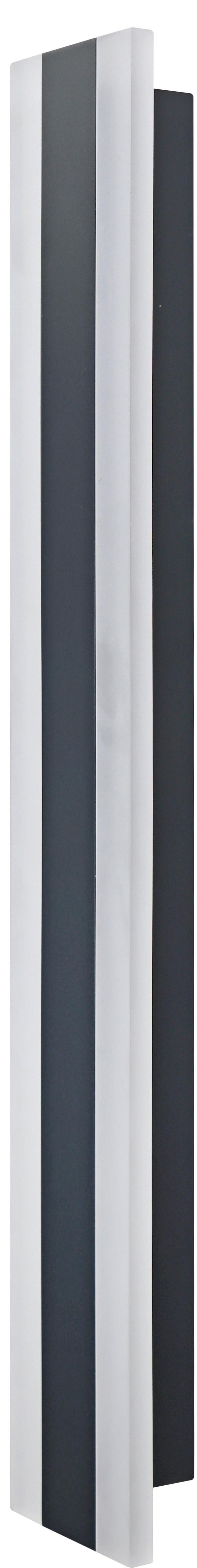 Außenwandleuchte Irena Anthrazit max. 18 Watt - Anthrazit, Design, Metall (100/9/5cm)
