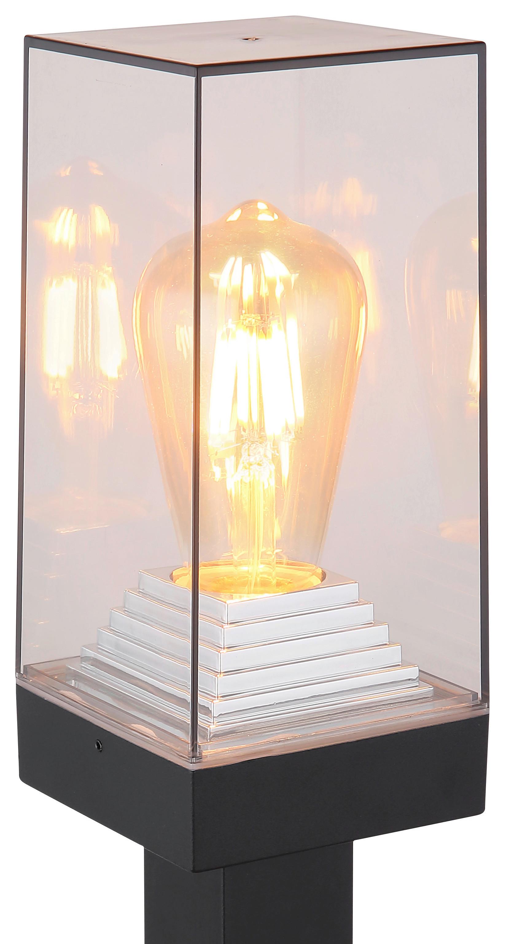 WEGELEUCHTE 31372 - Klar/Schwarz, Basics, Kunststoff/Metall (10/10/100cm) - Globo