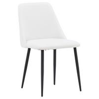 STUHL-SET NIGHT - Schwarz/Weiß, Design, Textil/Metall (49/87/56cm) - Livetastic