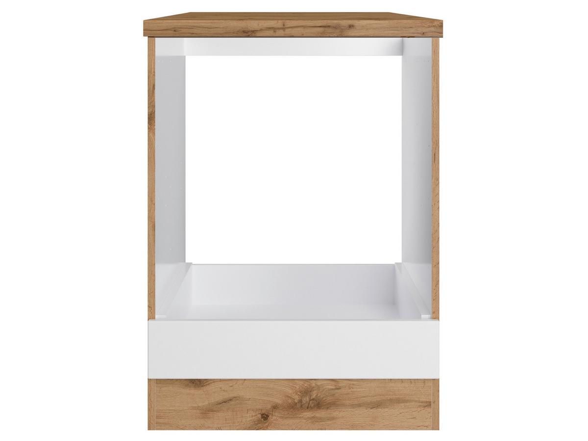 Herdumbauschrank Meran ca. 60x86x60 cm Weiß/Eiche - Eiche Wotan/Weiß, LIFESTYLE, Holzwerkstoff (60/86/60cm) - Held