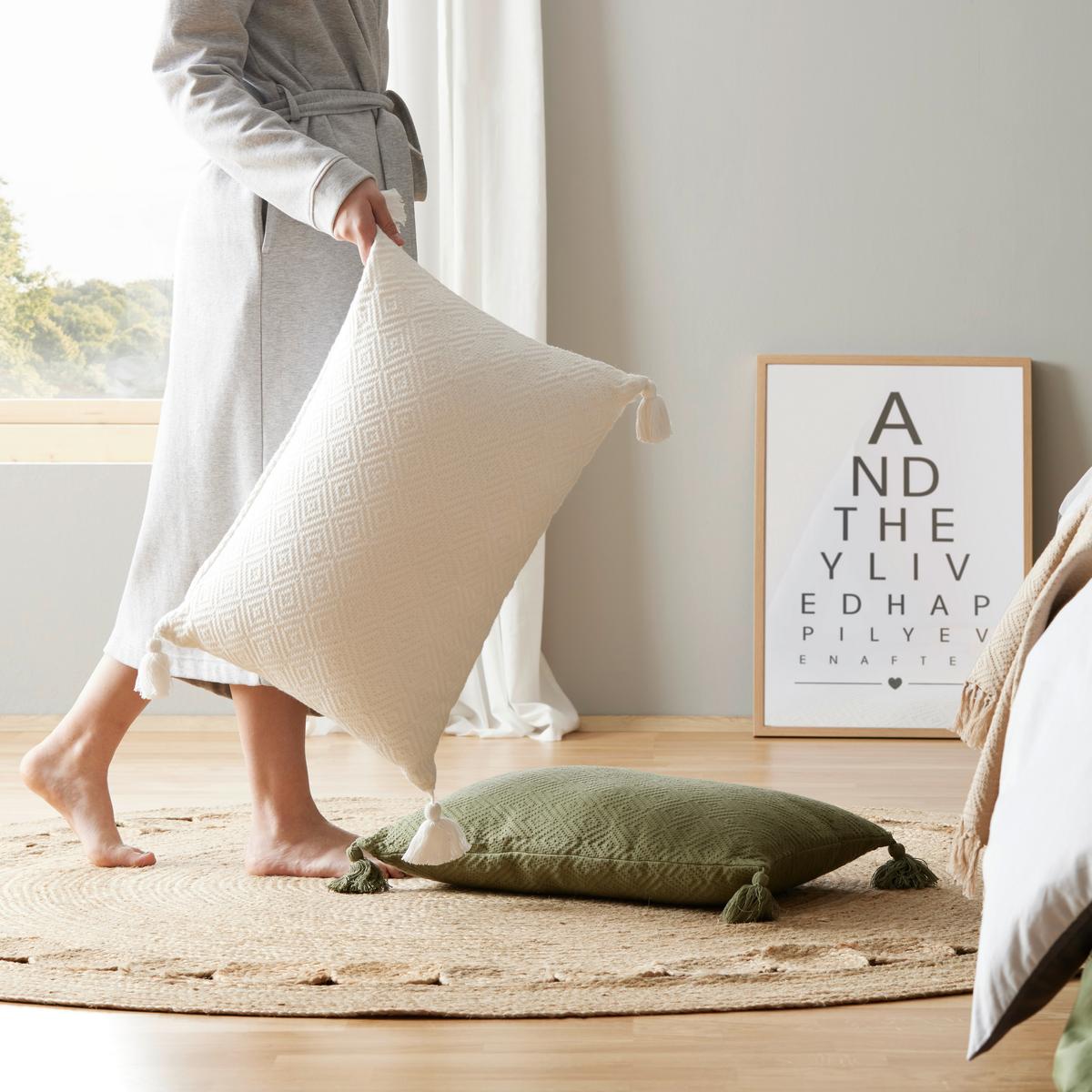 Díszpárna Frieda Kb. 40/60cm - olívazöld, Modern, textil (40/60cm) - Modern Living