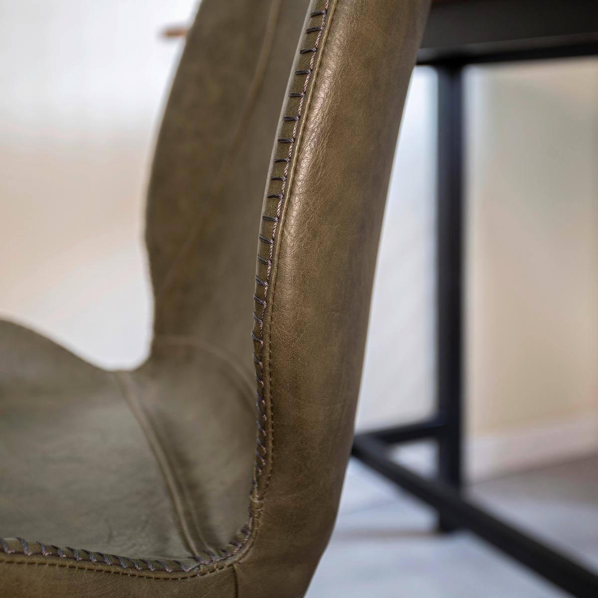 Barhocker-Set Barron 2er-Set ca. 47x99 cm Grün - Schwarz/Grün, KONVENTIONELL, Kunststoff/Textil (47/99/55cm) - MID.YOU