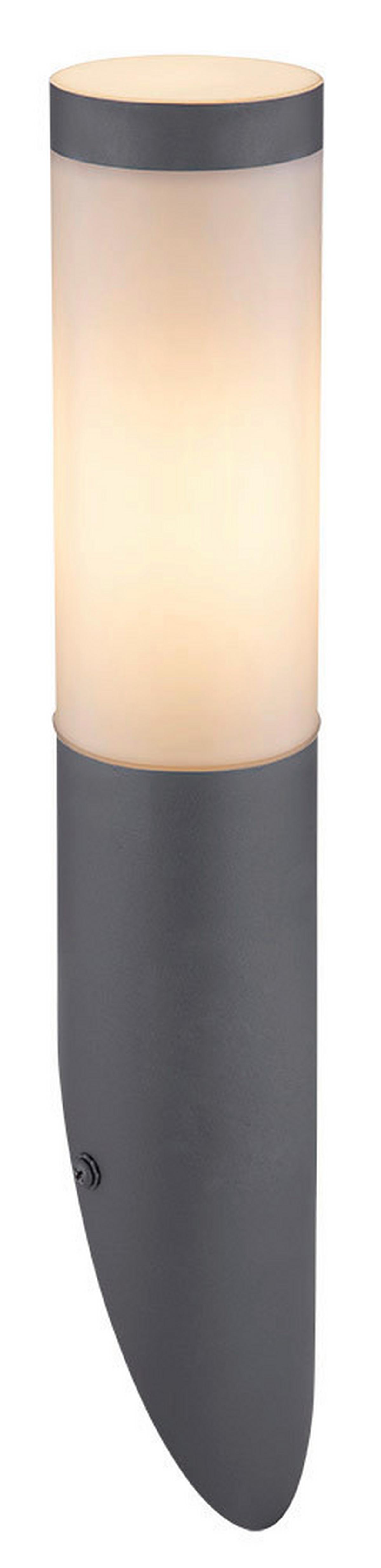 Zunanja Svetilka Boston - opal/antracit, Basics, kovina/umetna masa (7,6/39cm) - Globo