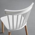 STUHL in weiß 'Celine' - Buchefarben/Weiß, MODERN, Holz/Kunststoff (44/84/50cm) - Bessagi Home STUHL in weiß 'Celine' - Buchefarben/Weiß, MODERN, Holz/Kunststoff (44/84/50cm) - Bessagi Home
