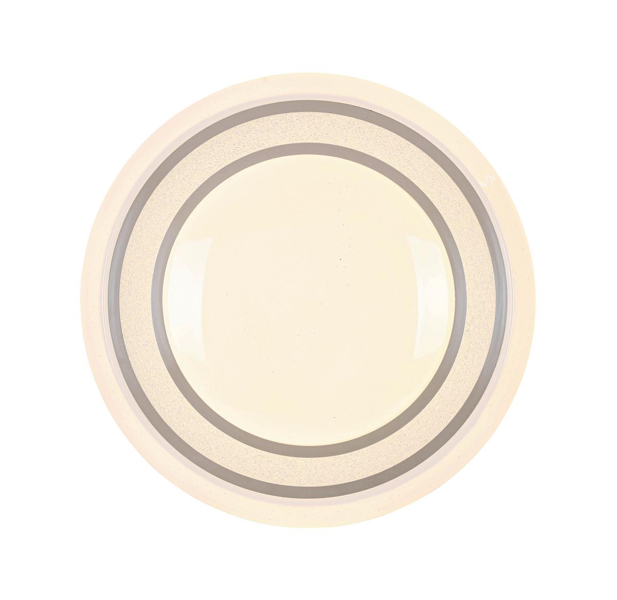 Led Mennyezeti Lámpa Giesbert - króm/fehér, Modern, műanyag/fém (55/8cm) - Premium Living