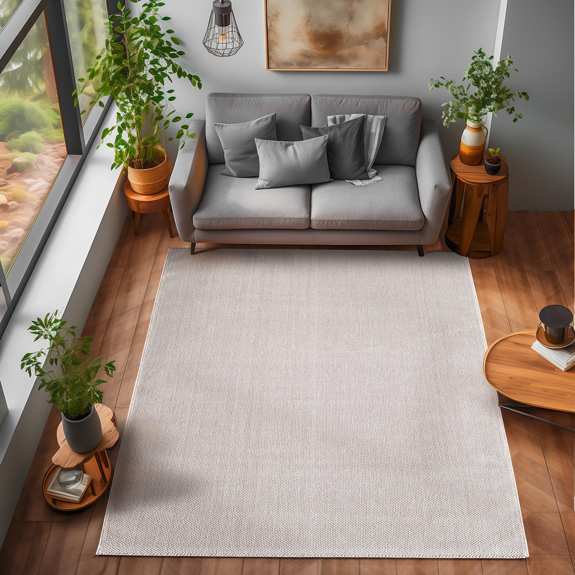 Webteppich Loom Creme ca. 160x230cm - Creme, Basics, Textil (160/230cm) - Novel