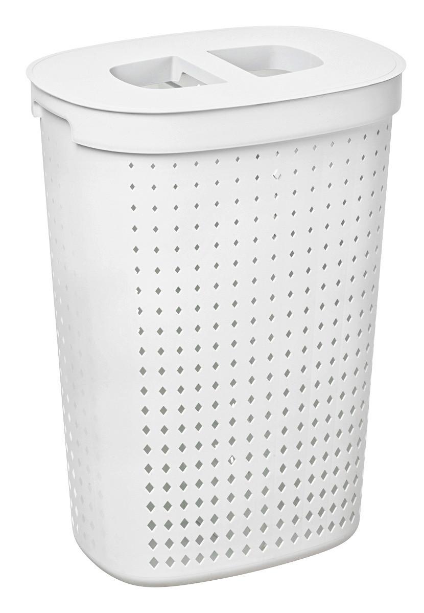 Szennyestartó Seoul - fehér, Modern, műanyag (46/34/64cm) - Premium Living