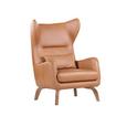 Ohrensessel Rockland in Braun - Hellbraun/Eichefarben, Leder (74/110/43/80cm) - Premium Living Ohrensessel Rockland in Braun - Hellbraun/Eichefarben, Leder (74/110/43/80cm) - Premium Living