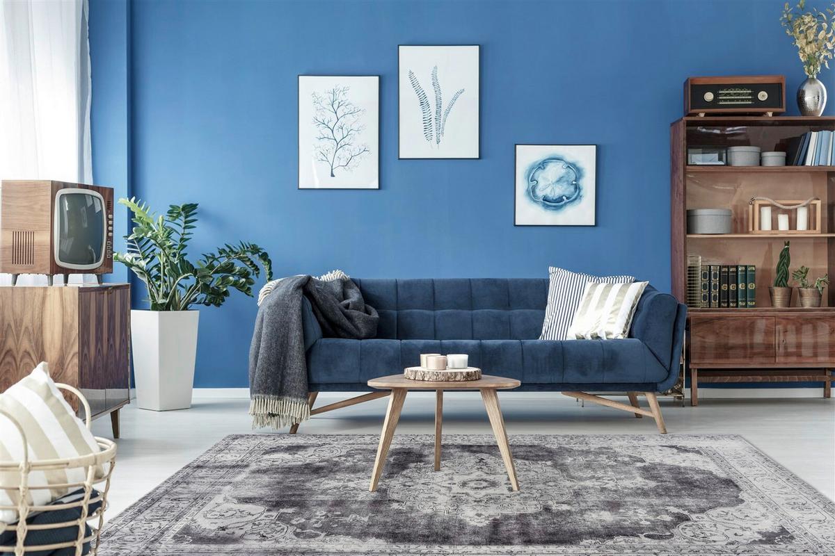 FLACHWEBETEPPICH VINTAGE 8400 HELLGRAU - Hellgrau, Konventionell, Textil (200/290cm) - Kayoom