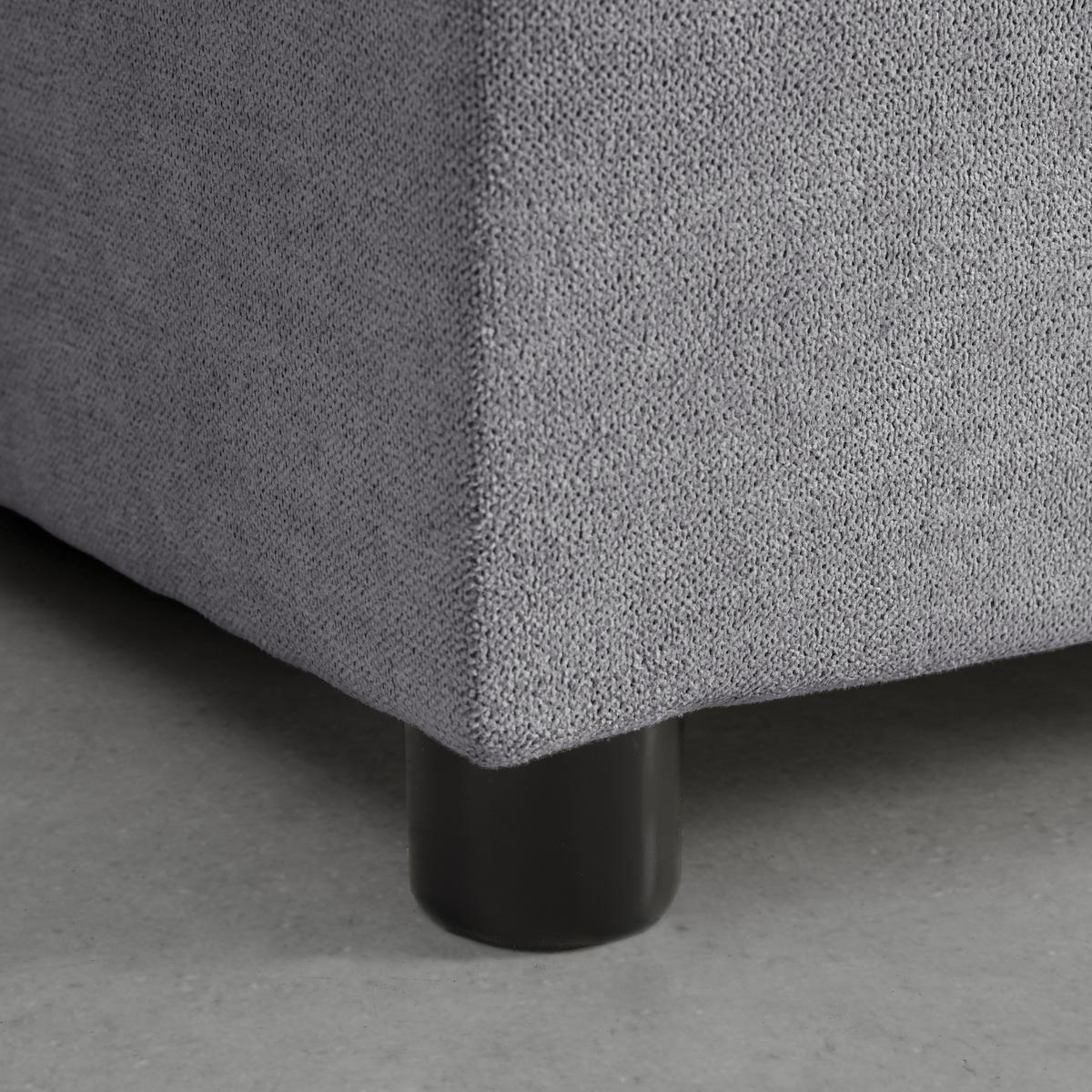 Box Krevet Kiara - siva/crna, Moderno, tekstil/drvo (180/200cm) - Bessagi Home