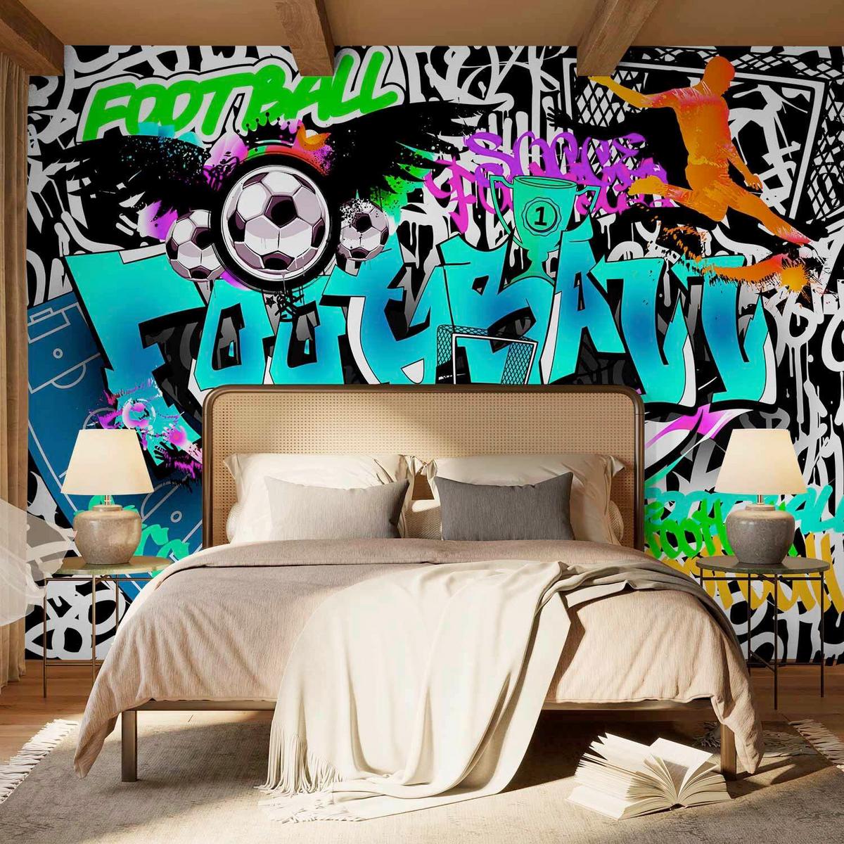 Fototapeta Sports Graffiti, 100x70cm - večbarvno, Trendi, tekstil (100/70cm) - artgeist