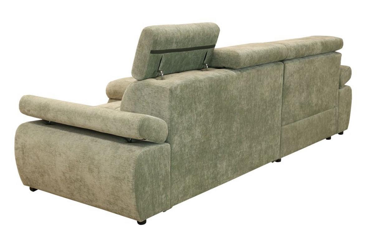 Kutna Garnitura Vegas - zelena/crna, Design, drvo/tekstil (173/294cm) - Modern Living