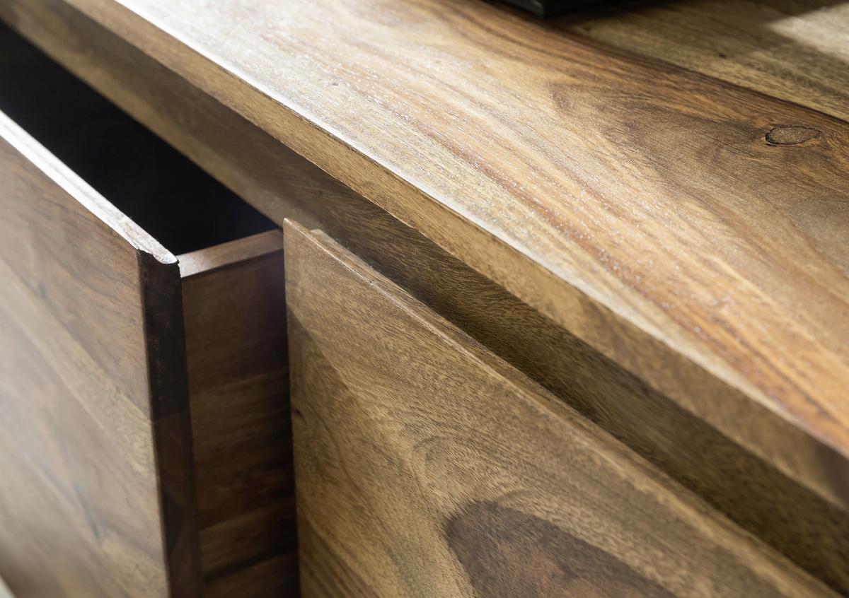 LOWBOARD BOHA - Sheeshamfarben, Konventionell, Holz (140/40/35cm) - MID.YOU