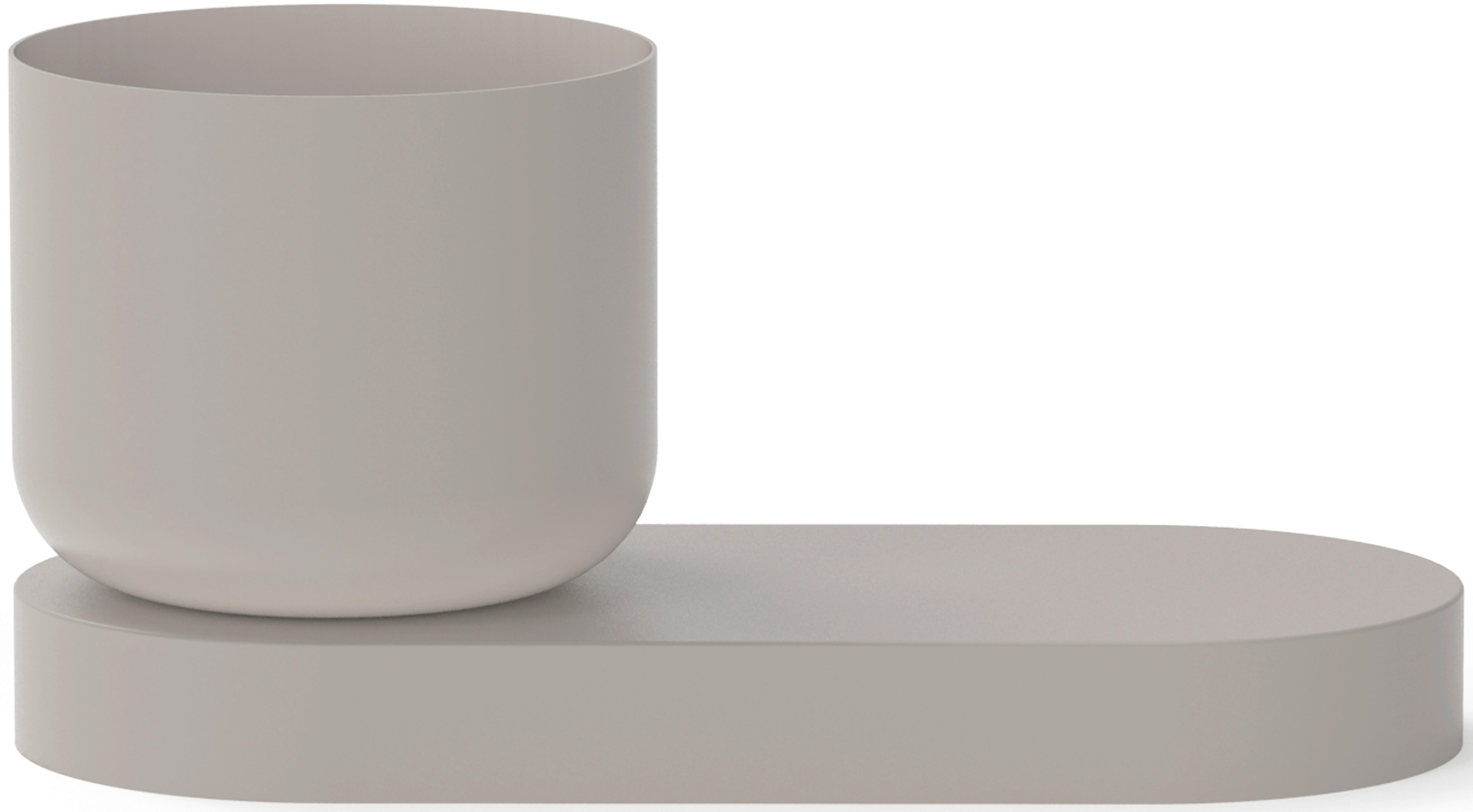 ÜBERTOPF LIO - Taupe, Metall (27/13/12cm) - Mömax