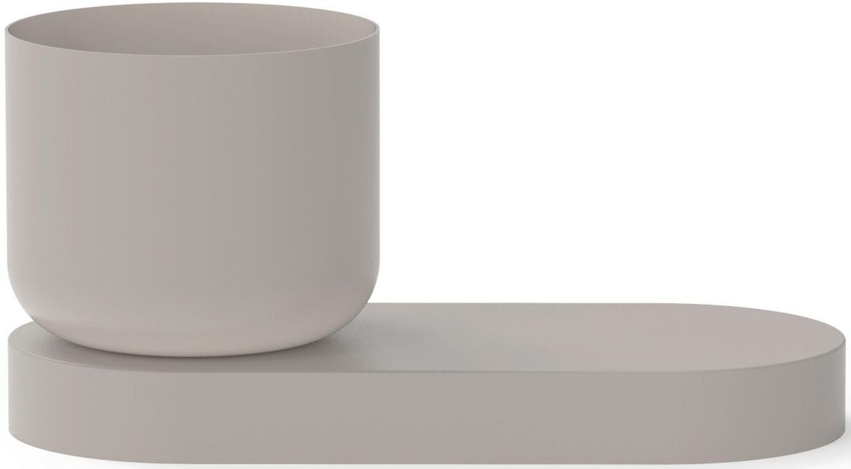 ÜBERTOPF LIO - Taupe, Metall (27/13/12cm) - Mömax