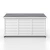 KUDDBOX BIONA - vit, Modern, metall/trä (132/60/66cm) - Bessagi Garden