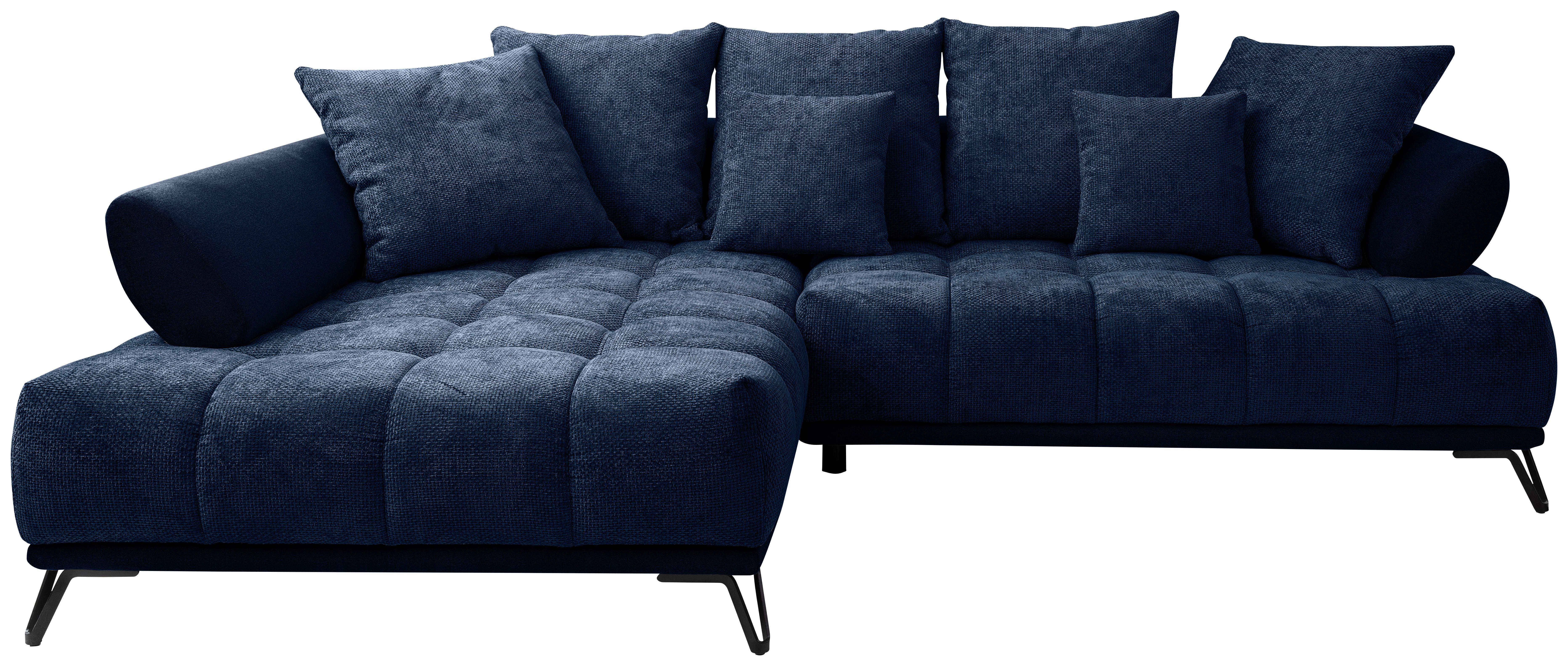 Coltar LARGO N - albastru închis, Modern, textil (184/262cm) - Modern Living