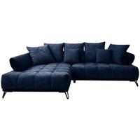 Ugaona Garnitura Largo N - tamnoplava/crna, Moderno, tekstil/metal (184/262cm) - Modern Living