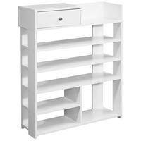 Regal Standregal - bela, Moderno, kovina/leseni material (75/92,5/24cm) - MID.YOU