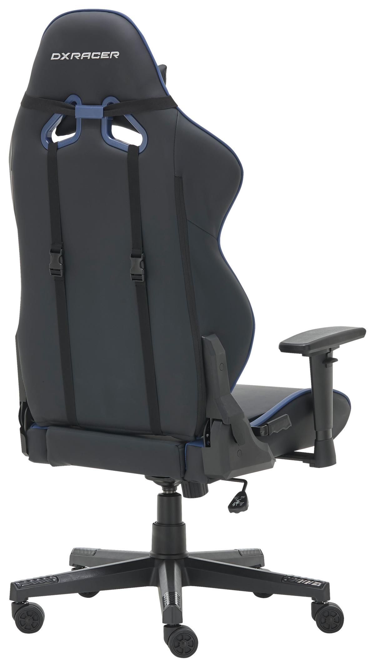 Gamingstuhl Gladiator in Blau/Schwarz - Blau/Schwarz, MODERN, Kunststoff/Textil (70/126/70cm) - Dxracer