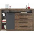 Comodă Bellevue - culoare lemn stejar/negru, Lifestyle, plastic/compozit lemnos (162/108/42cm) Comodă Bellevue - culoare lemn stejar/negru, Lifestyle, plastic/compozit lemnos (162/108/42cm)