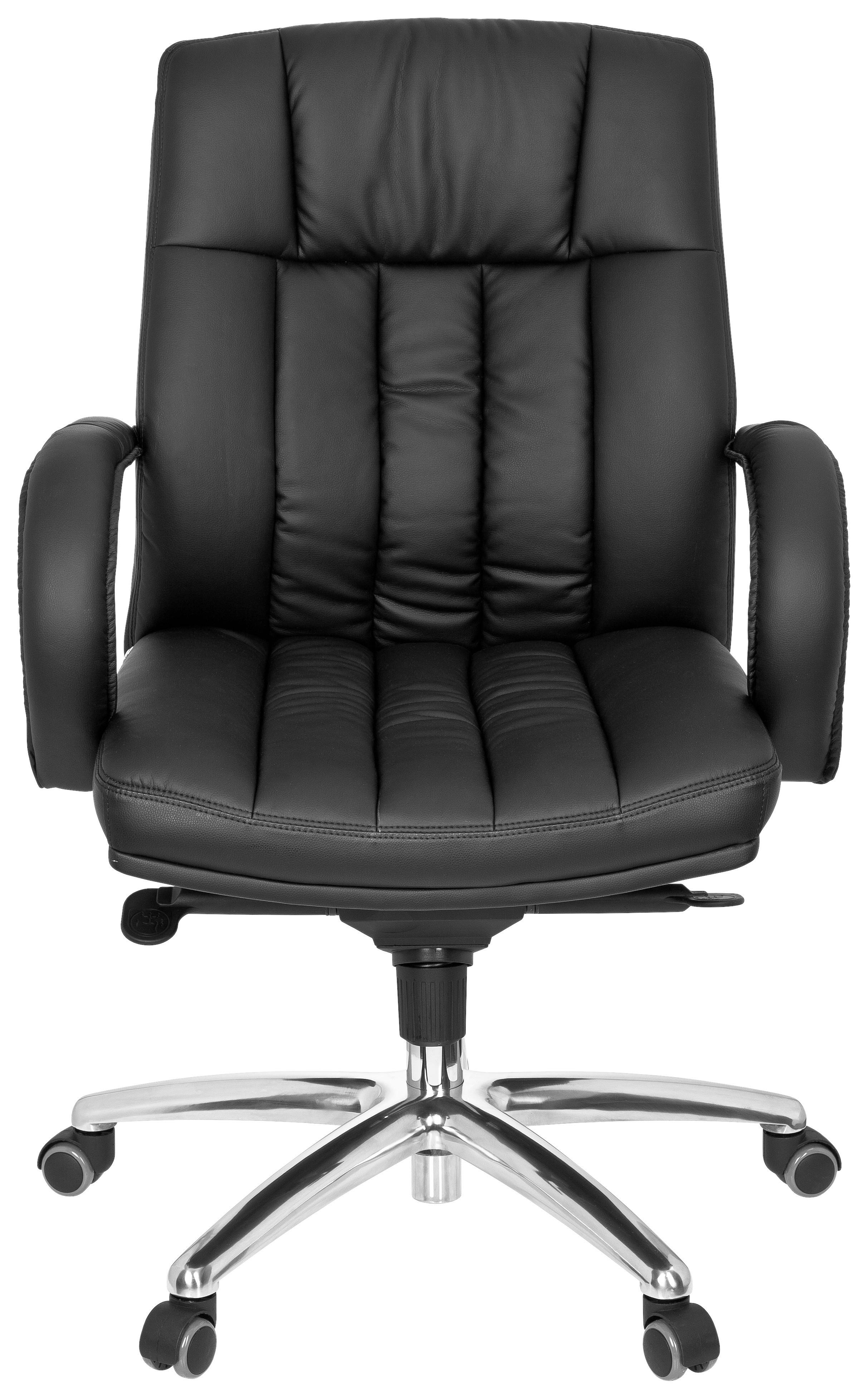 Pisarniški Stol Xxl G 100, Črna - srebrne barve/črna, Basics, kovina/umetna masa (62/113/59cm) - MID.YOU