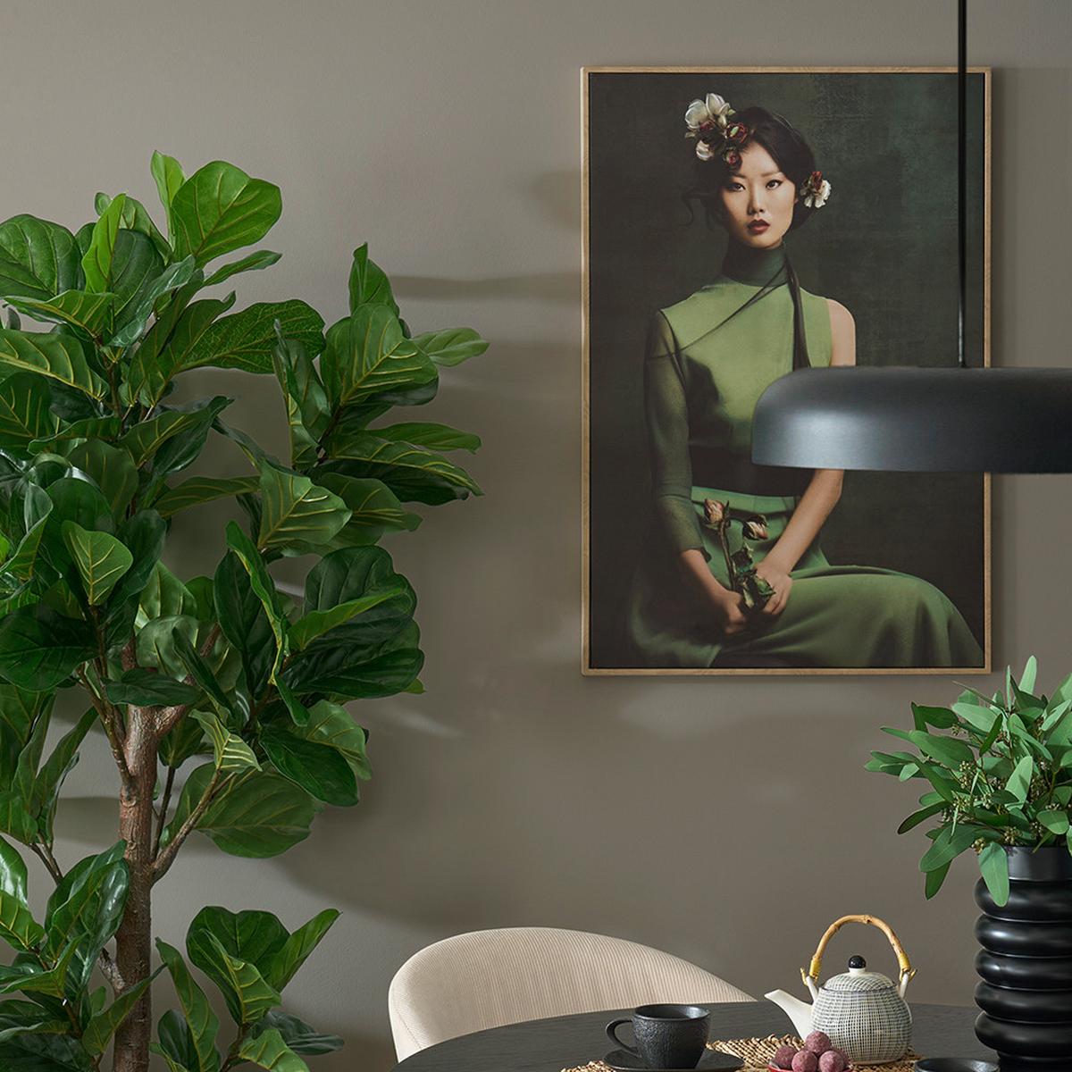 Keilrahmenbild Denise Small Grün Ca. 60x90cm - Naturfarben/Grün, Modern, Holzwerkstoff/Kunststoff (60/90cm) - Premium Living