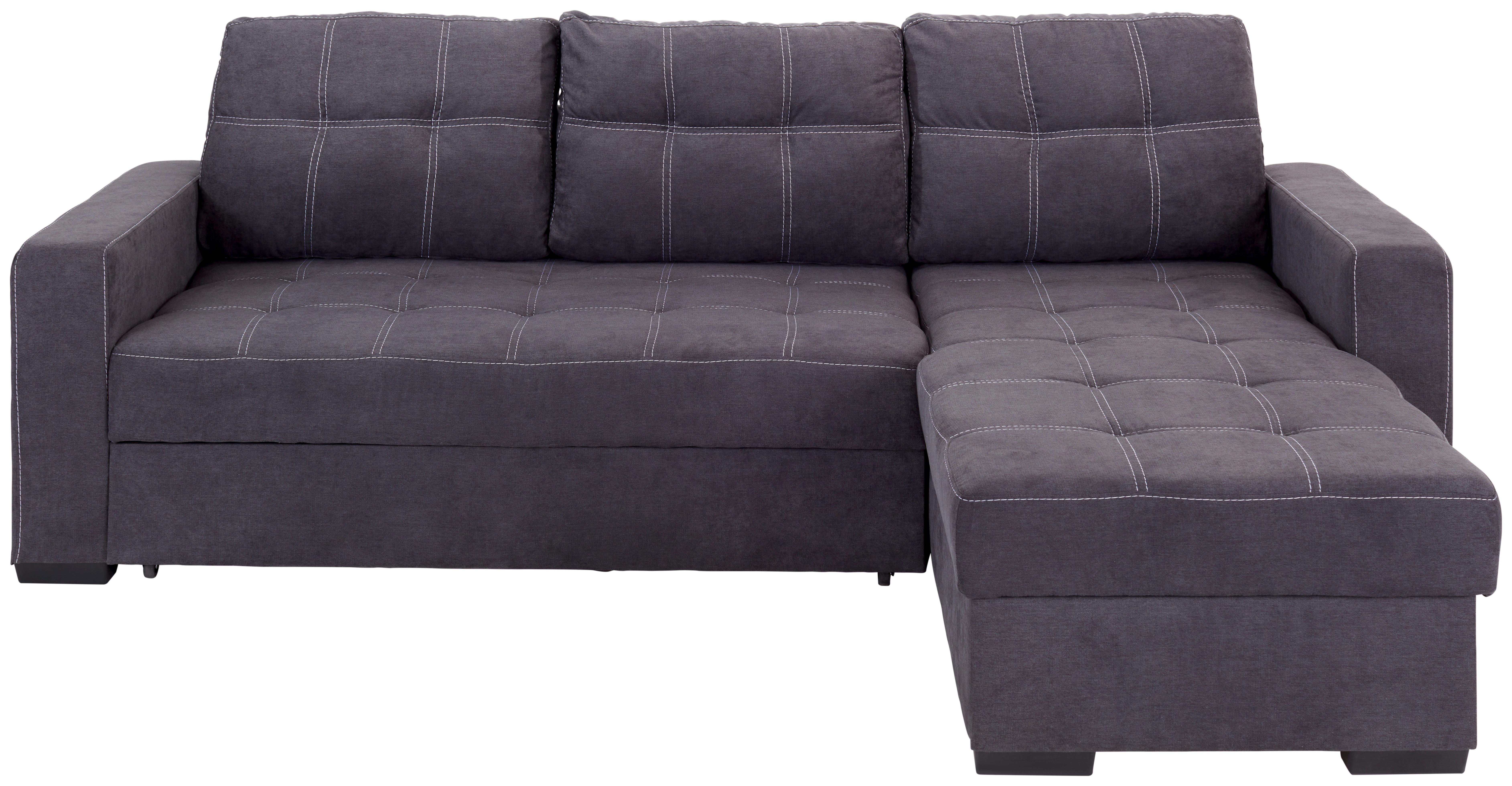 Canapea modulară Mediolan - alb/gri închis, Design, textil (240/160cm) - Modern Living