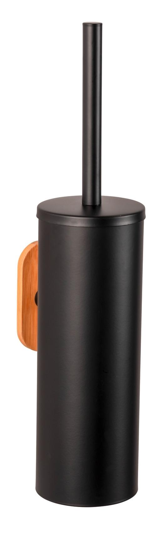 WC-Bürstengarnitur in Schwarz - Schwarz, MODERN, Kunststoff/Metall (9/39,5/13cm) - Mömax