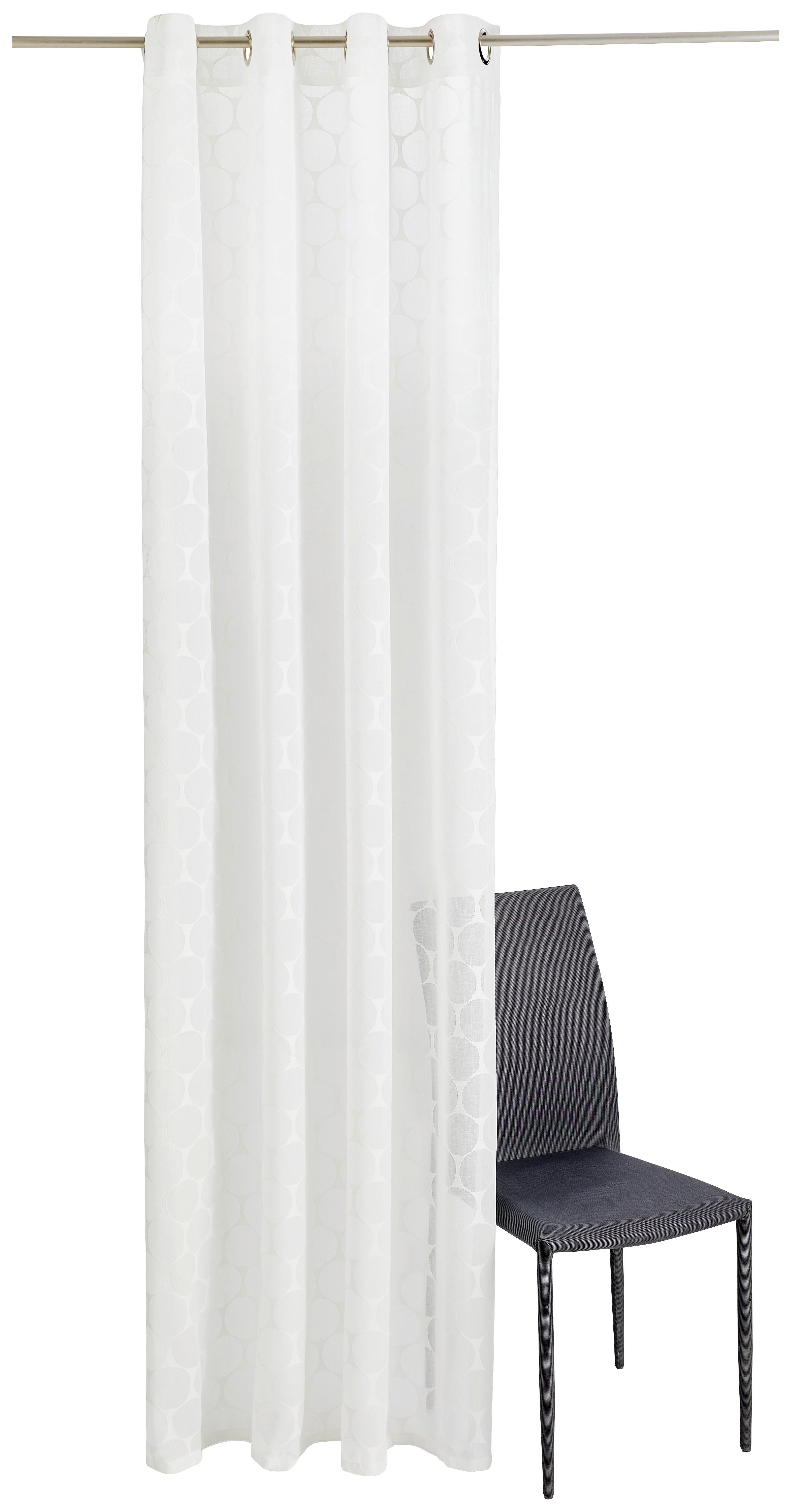ZASŁONA NA PRZELOTKACH NAGAR DIETER KNOLL - écru, Design, tkanina (140/245cm) - Dieter Knoll