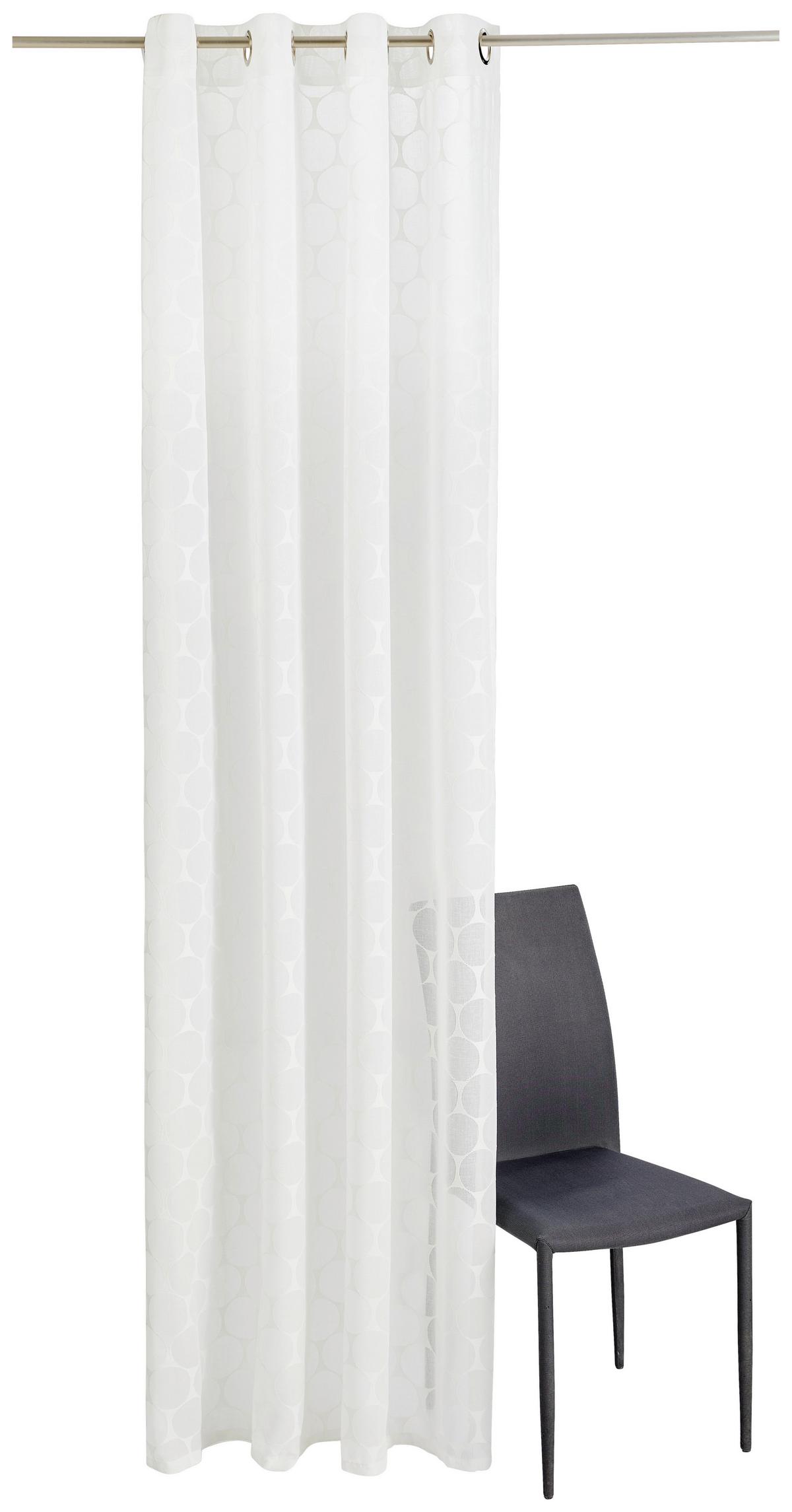 ZASŁONA NA PRZELOTKACH NAGAR DIETER KNOLL - écru, Design, tkanina (140/245cm) - Dieter Knoll