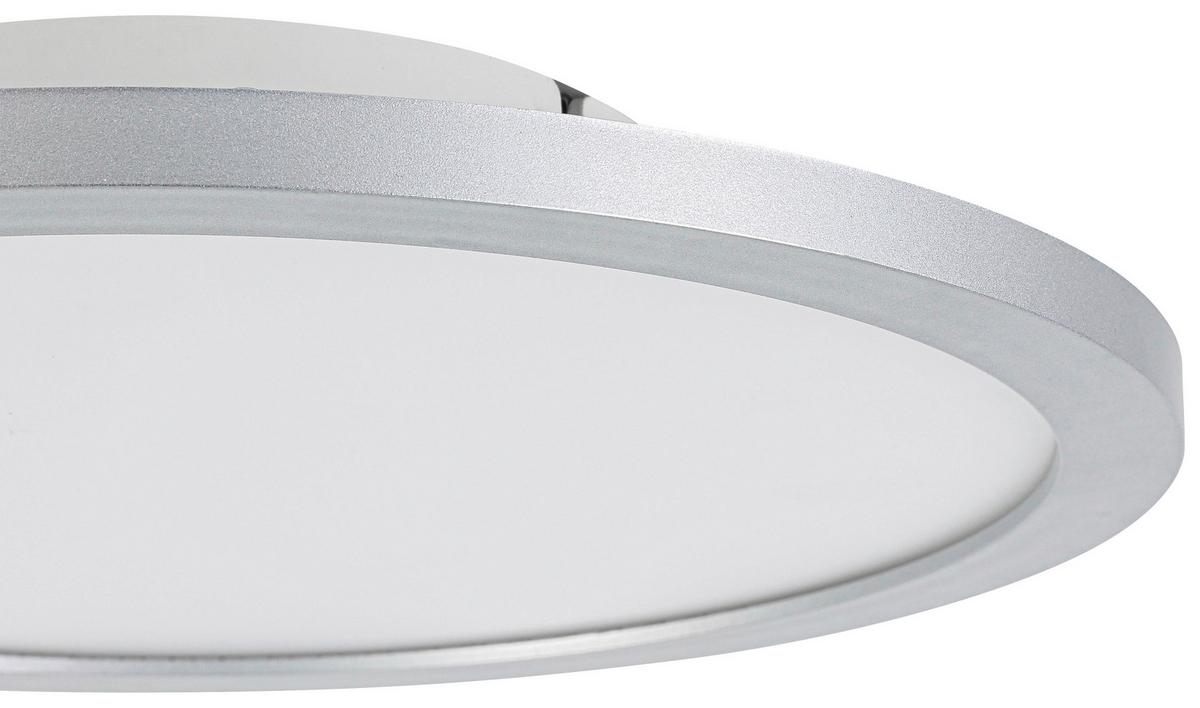 LED-Deckenleuchte Imo max. 16 Watt - Silberfarben/Weiß, ROMANTIK / LANDHAUS, Kunststoff (30/5cm) - Mömax