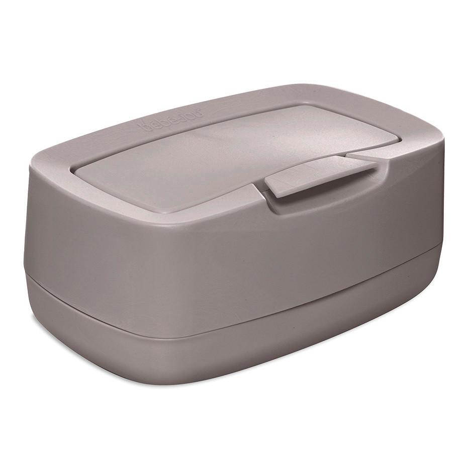 PUDEŁKO NA WILGOTNE CHUSTECZKI FEUCHTTÜCHER-BOX - szarobrązowy, Basics, tworzywo sztuczne (21/13/9cm) - Bebe Jou