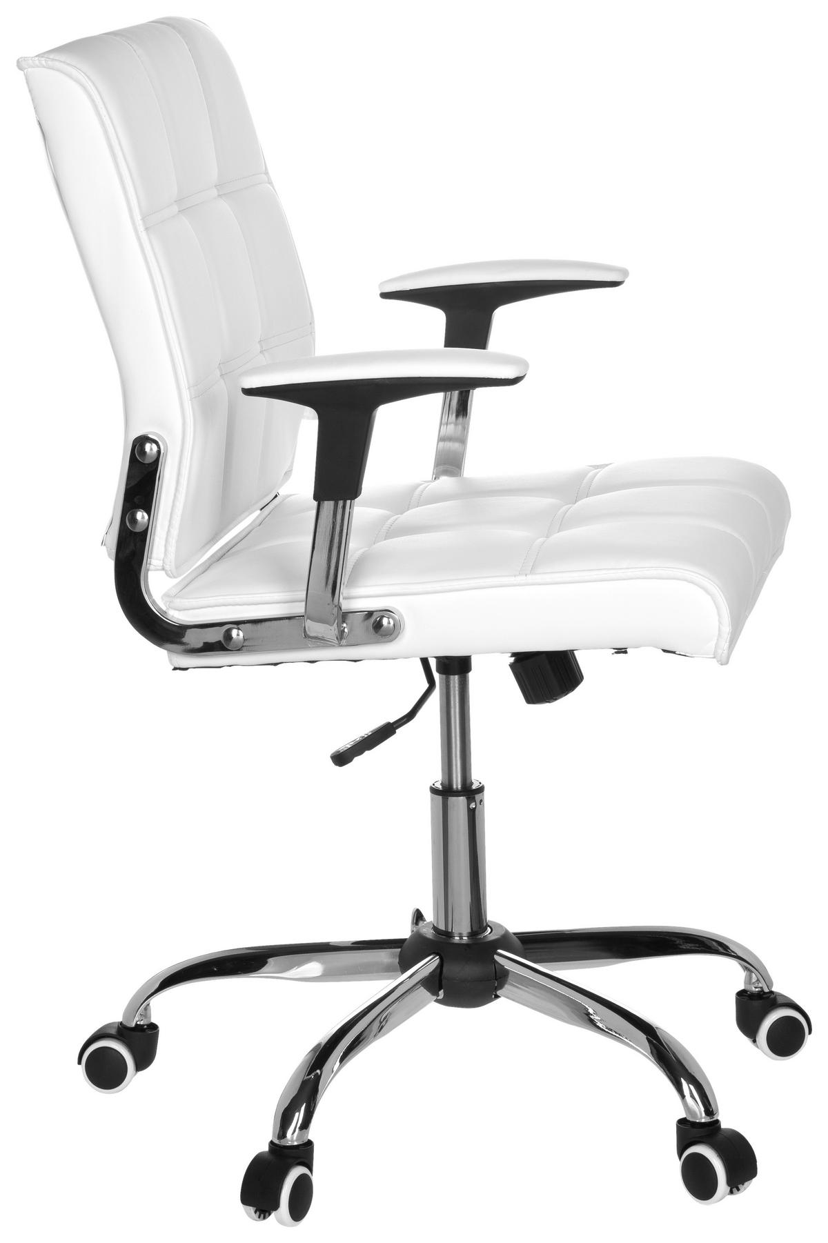 Vrtljiv Stol Ernesto, Bela - barve kroma/bela, Moderno, kovina/umetna masa (61/87/59cm) - MID.YOU
