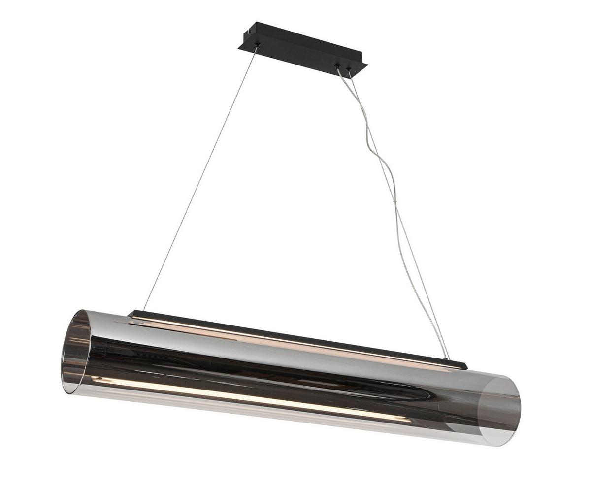 LAMPA WISZĄCA LED LUMOS - czarny/kolor chromowy, Design, tworzywo sztuczne/metal (100/16/169,5cm) - Dieter Knoll